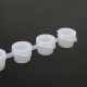 Plastic container 8x3ml for rhinestones, paints - connected closed containers