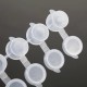 Plastic container 8x3ml for rhinestones, paints - connected closed containers