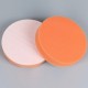 Flat polishing sponge 125mm - orange - cleaning pad - for waxing