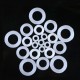 Flat silicone gasket 18.4/13mm - 5 pcs - for washing machine hose - shower - tap