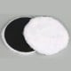 Polishing fur 125mm - white - plush - polishing sponge