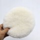 Polishing fur 125mm - white - plush - polishing sponge