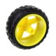 Wheel 68x26mm - for robots and DIY vehicles - with type B tread