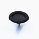 Adjustable foot for furniture - M6 27x14mm - black - furniture leg with washer