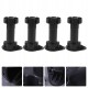 Adjustable legs for cabinets - black 100-140mm - set of 4 - adjustable furniture foot