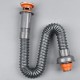 Siphon for a single-bowl sink - flexible hose 40cm