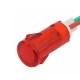 Signal lamp with cable - MDX-11A - red - LED indicator