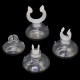 Silicone suction cup with handle 17x30mm for tubes and hoses - for aquarium