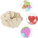 Heart plywood 75x75x3mm - Pendant for carving and painting - Formatka