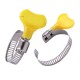 Clamp with butterfly 16x25mm - metal screw clamp for pipes and hoses