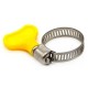 Clamp with butterfly 16x25mm - metal screw clamp for pipes and hoses