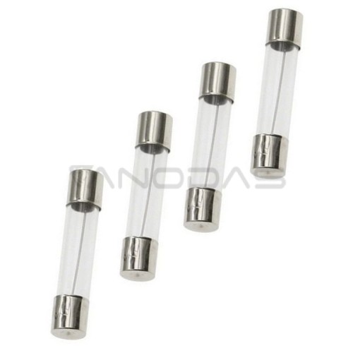 Glass Fuse 1A Tubular Fuse 10 Pcs