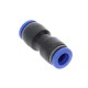 Straight plug connector PU-12mm - Pneumatic quick connector for water