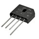 Bridge rectifier 10A 1000V (wires) - flat - KBU1010