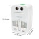 Universal adapter - USA/UK-EU adapter - America plug, England socket, Europe