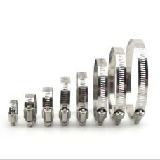 Clamping band 51x70mm - 5 pcs - metal screw clamp for pipes and hoses