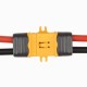 XT60-L plugs with cover and foot - XT60-L connector - complete high-current connector - 1 pair - AMASS