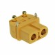 XT60-PW connector - plug + angled socket - complete AMASS connector