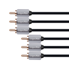 3 RCA-3 RCA komponentinis laidas - 3m - Kruger&Matz