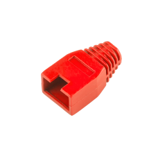 Rubber cover of the 8p8c RJ45 plug red