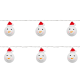 Battery-powered indoor Christmas tree lights - snowmen