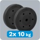 Set of bituminous loads 2x10kg, hole 31mm, REBEL ACTIVE