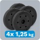 Set of bituminous loads 4x1.25kg, hole 31mm, REBEL ACTIVE