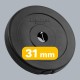 Set of bitumen weights 4x2.5kg, hole 31mm, classic plate, REBEL ACTIVE