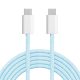 USB Type-C - USB Type-C Cable 100 W 1.5 m Blue Kruger&Matz Basic