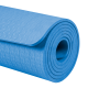 Gymnastics mat for yoga, pilates, fitness, 183x61cm, thickness 6mm, TPE material, blue, REBEL ACTIVE