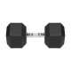 Rubberized cast iron dumbbell HEX 32.5 kg REBEL ACTIVE