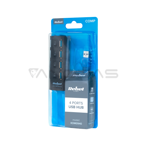 HUB USB 3.0 4-port Rebel