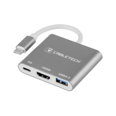 Jungties adapteris Cabletech kištukas Type C - USB 3.0 HDMI 2.0 Type C