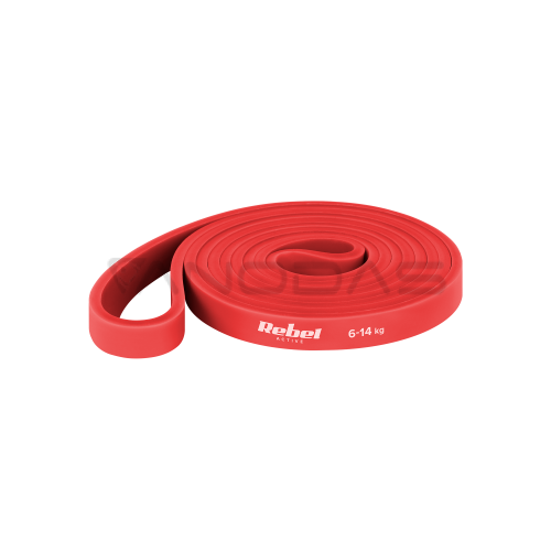 Latex exercise band Power Band PL 2 red 6 14 kg REBEL ACTIVE