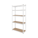 Metal warehouse shelf 180x90x40 white Rebel