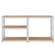 Metal warehouse shelf 180x90x40 silver Rebel