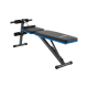 Inclined training bench with leg lock and rubber bands, REBEL ACTIVE