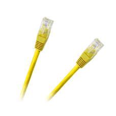 Patchcord cable UTP 8c plug-plug 0.5m CCA yellow cat.6e