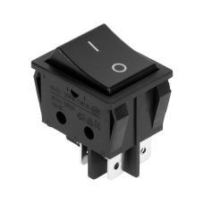 Rectangular switch connector 16A black 4pin RS606B