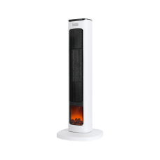 Teesa PTC column fan heater with a fireplace imitation function.