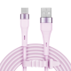 USB – C tipo USB kabelis 1 m silikoninis rožinis Kruger&Matz Basic