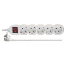 Power Strip SCHUKO with switch – 5 sockets, 3.0m, 1.5mm²