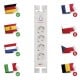 Power strip with surge protection (900J) 2m 4 sockets white EMOS