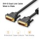 Cable DVI-D - DVI-D (24+1) (2K@60Hz 2560*1600) supports DVI-I 24+5 ports 2m black DV101 UGREEN