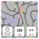 LED garland, 230Vac, 18m, 180 x LED, multicolor, controller, EMOS