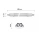 LED luminaire TRI-PROOF DUSTY, 230Vac, 36W, 128cm, 4000K, 3600lm, IP65, EMOS