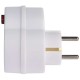 Adaptor SCHUKO Plug 2x + 1x with switch