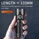 Flashlight L22, 5000lm, 60W, rechargeable USB C 1x 26650 5000mAh, 190g