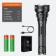 Flashlight L3, 2700lm, with focus, with recargable batteries 2x 26650 an charger