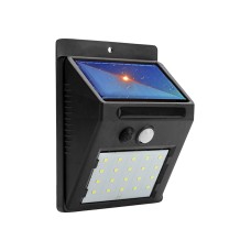 LED solar wall lamp with sensors